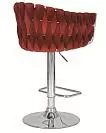 Фото №5 Стул барный DOBRIN MARCEL цвет сиденья винный велюр MJ9-35 цвет основания хромированная сталь