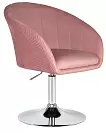 Фото №3 Кресло дизайнерское DOBRIN EDISON розовый велюр