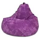 Фото №1 Кресло Мешок Груша Классический 2XL Фиолетовый Микровельвет