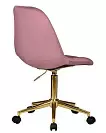 Фото №5 Офисное кресло для персонала DOBRIN MONTY GOLD розовый велюр MJ9-32