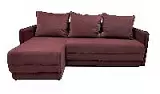 Оскар угловой диван-кровать красный