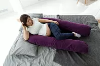 Фото №4 Подушка для беременных U-образная Фиолетовый мкв