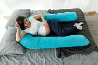 Фото №2 Подушка для беременных U-образная Бирюзовый мкв