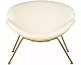 Фото №5 Кресло дизайнерское DOBRIN EMILY цвет сиденья белый YP17 цвет основания золотой