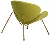 Фото №5 Кресло дизайнерское DOBRIN EMILY светло-зеленая ткань AF3 золотое основание