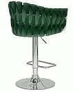 Фото №4 Стул барный DOBRIN MARCEL цвет сиденья зеленый велюр MJ9-88 цвет основания хромированная сталь