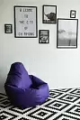 Фото №2 Кресло Мешок Груша Классический 2XL Фиолетовая ЭкоКожа