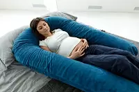 Фото №2 Подушка для беременных U-образная Синий мкв