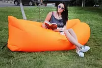 Фото №4 Надувной лежак AirPuf 200 Оранжевый