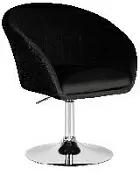 Кресло дизайнерское DOBRIN EDISON черный велюр