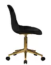 Фото №4 Офисное кресло для персонала DOBRIN MONTY GOLD чёрный велюр MJ9-101