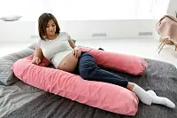Фото №2 Подушка для беременных U-образная Розовый мкв