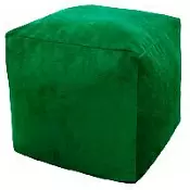 Пуфик Куб Зеленый Микровельвет