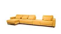 Фото №2 Модульный диван Милфорд 1.6 75 нубук LAMB mustard