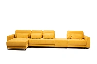 Фото №3 Модульный диван Милфорд 1.6 75 нубук LAMB mustard
