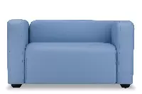 Квадрато двухместный диван экокожа Санторини Блю