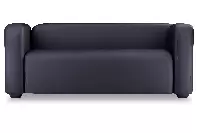 Квадрато трехместный диван экокожа Санторини блэк