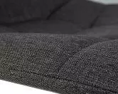 Фото №3 Стул барный DOBRIN TAILOR BLACK цвет сиденья серый 188-55 цвет основания черный