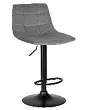 Барный стул Dobrin Tailor black lm-5017 серый велюр MJ9-75