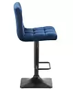 Фото №4 Барный стул Dobrin Dominic синий велюр MJ9-117
