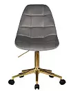 Фото №2 Офисное кресло для персонала DOBRIN MONTY GOLD серый велюр MJ9-75
