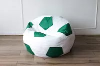 Фото №2 Кресло Мяч Бело-Зеленый Оксфорд