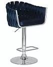 Фото №1 Стул барный DOBRIN MARCEL цвет сиденья синий MJ9-117 цвет основания хромированная сталь