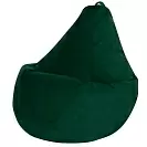 Фото №4 Кресло Мешок Груша Классический XL Зеленый Велюр