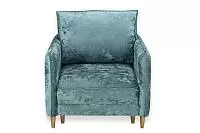 Фото №5 Йорк Премиум кресло-кровать Мадейра Азур опоры Береза