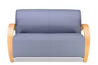 Фото №1 Паладин двухместный диван Экокожа лайт грей