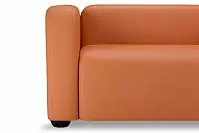 Фото №2 Квадрато трехместный диван экокожа Санторини дарк оранж