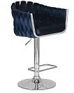 Фото №4 Стул барный DOBRIN MARCEL цвет сиденья синий MJ9-117 цвет основания хромированная сталь