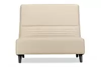 Фото №1 Овале двухместный диван без подлокотников Экокожа Санд грей опоры цвет 7