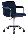 Фото №3 Офисное кресло для персонала DOBRIN TERRY LM-9400 синий велюр MJ9-117