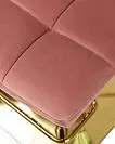 Фото №3 Стул барный DOBRIN GOLDIE цвет сиденья пудрово-розовый MJ9-32 цвет основания золото