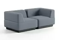 Фото №1 Сиб МОД3. модульный диван Экокожа Лайт Грей
