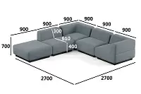 Фото №5 Сиб MOD8. угловой модульный диван Экокожа Лайт 