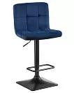 Фото №2 Барный стул Dobrin Dominic синий велюр MJ9-117