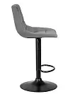 Фото №4 Барный стул Dobrin Tailor black lm-5017 серый велюр MJ9-75