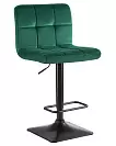 Фото №1 Барный стул Dobrin Dominic зеленый велюр MJ9-88