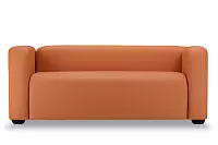 Фото №1 Квадрато трехместный диван экокожа Санторини дарк оранж