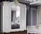 Фото №1 Шкаф 4-х дверный с зеркалами Джоконда крем