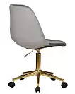 Фото №5 Офисное кресло для персонала DOBRIN MONTY GOLD серый велюр MJ9-75