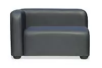 Фото №2 Квадрато двухместный диван с левым подлокотником экокожа Домус нави