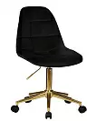 Фото №1 Офисное кресло для персонала DOBRIN MONTY GOLD чёрный велюр MJ9-101