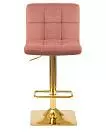 Фото №4 Стул барный DOBRIN GOLDIE цвет сиденья пудрово-розовый MJ9-32 цвет основания золото