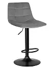 Фото №2 Барный стул Dobrin Tailor black lm-5017 серый велюр MJ9-75
