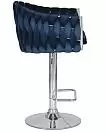 Фото №3 Стул барный DOBRIN MARCEL цвет сиденья синий MJ9-117 цвет основания хромированная сталь