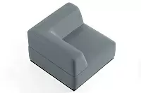 Фото №4 Сиб угол Экокожа Лайт Грей