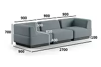 Фото №2 Сиб МОД4. модульный диван Экокожа Лайт Грей